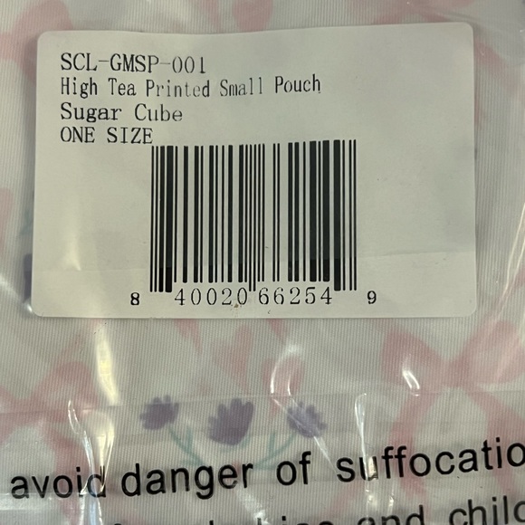 🌟NWT🌟STONEY CLOVER LANE🌟SOLD OUT🌟RARE🌟Small Pouch in HIGH TEA SUGAR CUBE - Picture 5 of 7